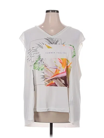 Pre-owned Worthington Sleeveless T-shirt In White