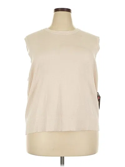 Worthington Sweater Vest In White