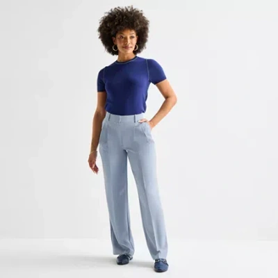 Worthington Tall Womens Everyday Pant In Blue