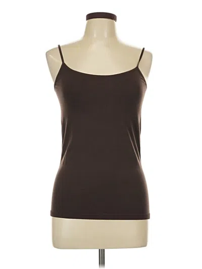 Pre-owned Worthington Tank Top Brown Strapless Neckline Tops