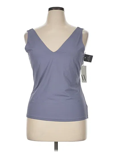 Worthington Tank Top Gray Open Neckline Tops