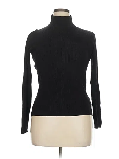 Pre-owned Worthington Turtleneck Sweater In Black
