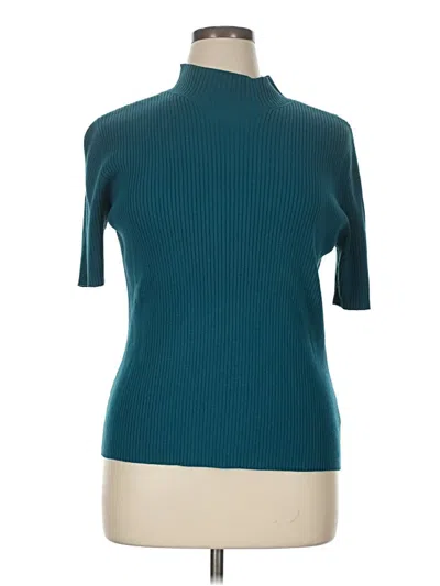 Pre-owned Worthington Turtleneck Sweater In Blue