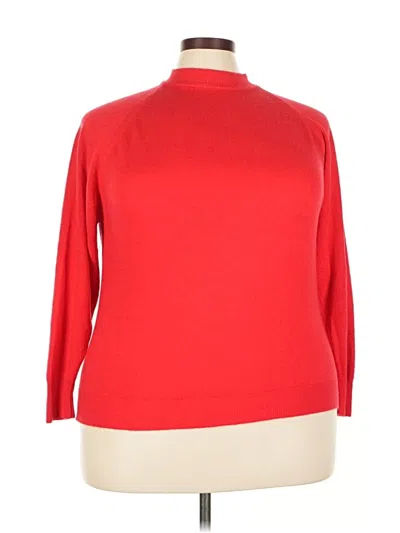 Pre-owned Worthington Turtleneck Sweater In Red