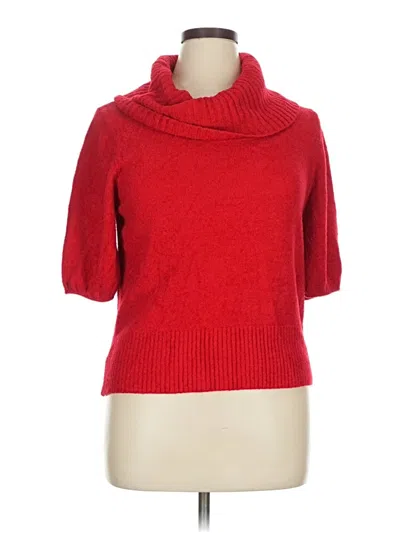 Pre-owned Worthington Turtleneck Sweater In Red