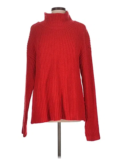 Pre-owned Worthington Turtleneck Sweater In Red