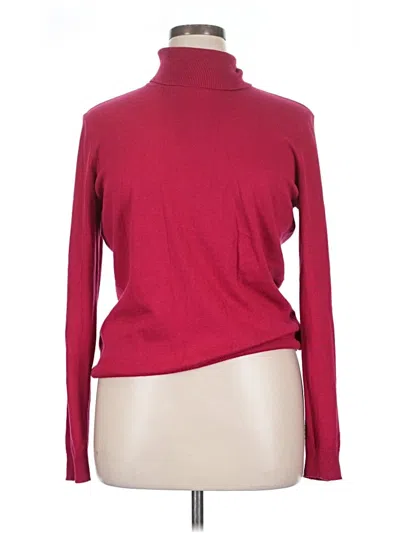Pre-owned Worthington Turtleneck Sweater In Red