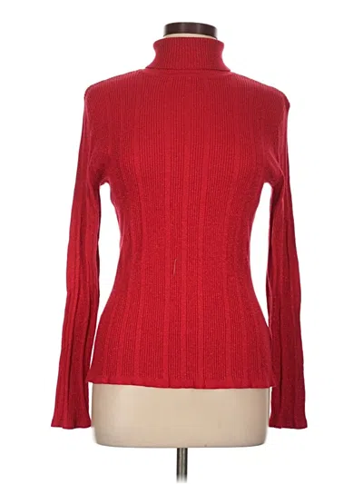 Pre-owned Worthington Turtleneck Sweater In Red