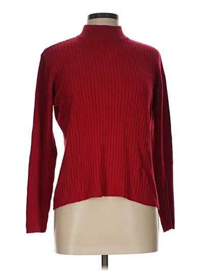 Pre-owned Worthington Turtleneck Sweater In Red
