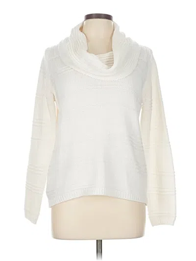 Pre-owned Worthington Turtleneck Sweater In White