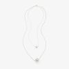 Worthington Womens 28 Inch Pendant Necklace In Silver