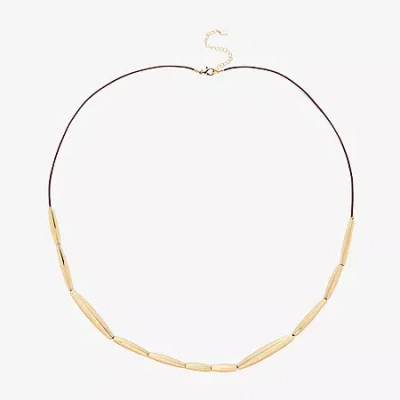 Worthington Womens 36 Inch Strand Necklace In Gold