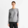 Worthington Womens Crew Neck Long Sleeve Pullover Sweater In Gray