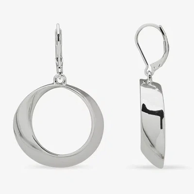 Worthington Womens Drop Earrings In Silver