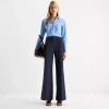 Worthington Womens Fit And Flare Pant In Blue