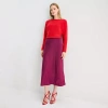 Worthington Womens Long A-line Skirt In Red
