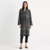 Worthington Womens Long Sleeve Button Cardigan In Black