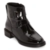 Worthington Womens Main Flat Heel Motorcycle Boots In Black