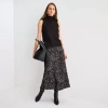 Worthington Womens Mid Rise Midi A-line Skirt In Black