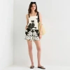Worthington Womens Mid Rise Pull-on Short In White