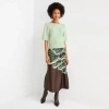 Worthington Womens Midi A-line Skirt In Brown
