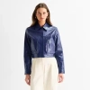 Worthington Womens Midweight Bomber Jacket In Blue