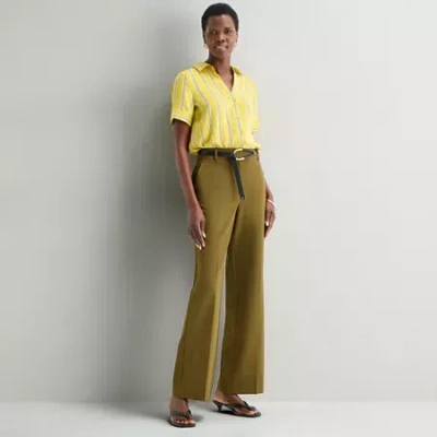 Worthington Womens Modern Perfect Trouser In Green