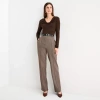 Worthington Womens Straight Trouser In Brown