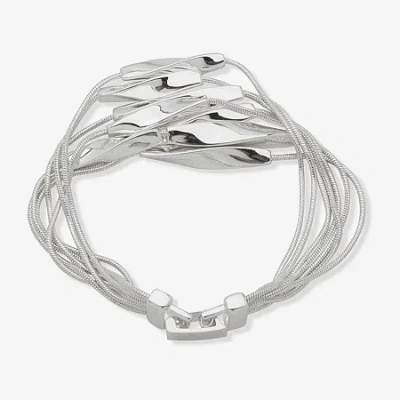 Worthington Womens Strand Bracelet In Silver