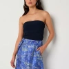 Worthington Womens Tube Top In Blue