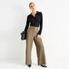 Worthington Womens Wide Leg Cargo Pant In Gray