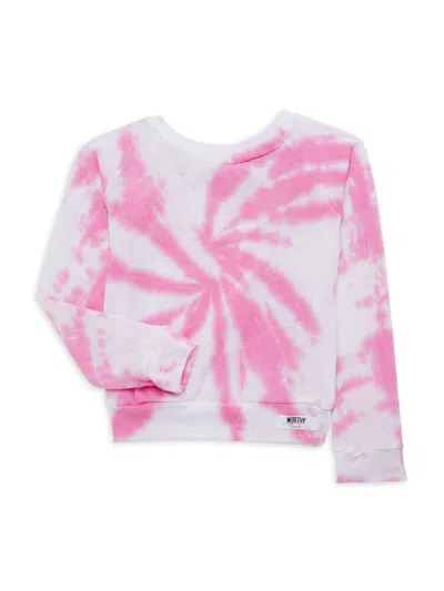 Worthy Threads Kids' Baby Girl's, Little Girl's & Girl's Raglan Sweatshirt In Pink