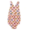 Worthy Threads Cross Back Bubble Romper In Cassettes & Stars