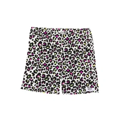Worthy Threads Kids'  Girls Biker Shorts In Neon Leopard