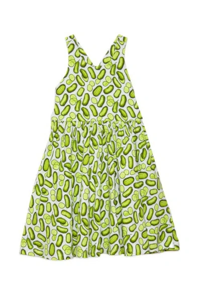 Worthy Threads Kids'  Girls Cross Back Dress In Green