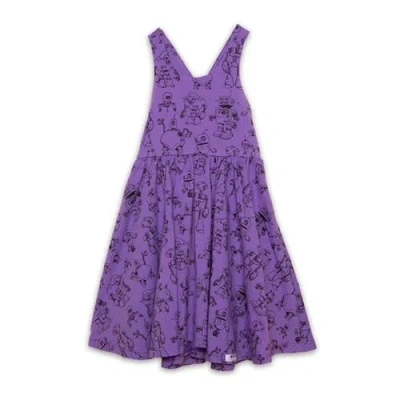 Worthy Threads Kids'  Girls Cross Back Dress In Robots
