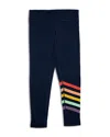Worthy Threads Girls Leggings With Rainbow Stripes - Little Kid, Big Kid In Navy