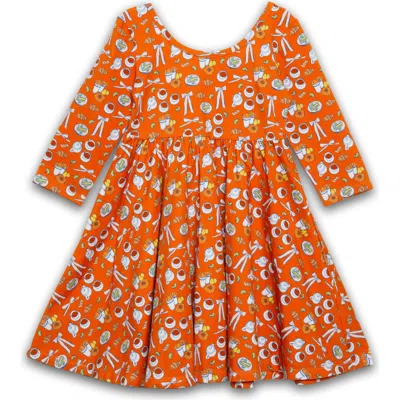 Worthy Threads Kids'  Girls Printed Twirly Dress In Animal Print