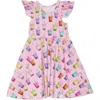 Worthy Threads Kids'  Girls Racer Back Dress In Boba