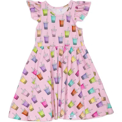 Worthy Threads Kids'  Girls Racer Back Dress In Boba