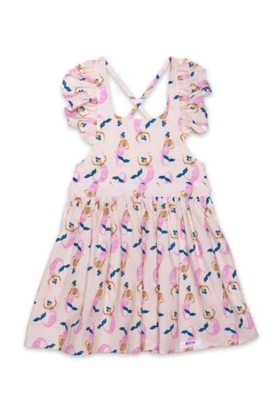 Worthy Threads Kids'  Girls Ruffle Sleeve Dress In Pink