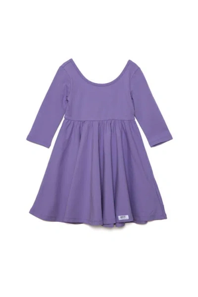 Worthy Threads Kids'  Girls Solid Twirly Dress In Purple