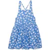 Worthy Threads Girls Tie Back Dress In Blue Ducks