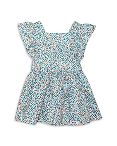 Worthy Threads Girls' Vintage Inspired Dress - Baby, Little Kid In Orange Grove - White