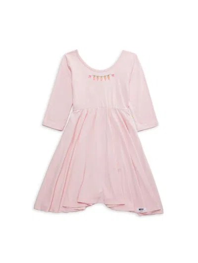 Worthy Threads Kids' Little Girl's & Girl's Twirly Fit & Flare Dress In Pink