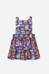Worthy Threads Babies'  Pinafore Dress In Blue Multi