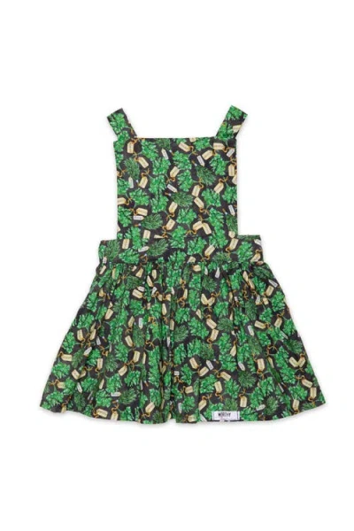 Worthy Threads Kids'  Pinafore Dress In Green