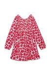 Worthy Threads Babies'  Ruched Dress In Tomato