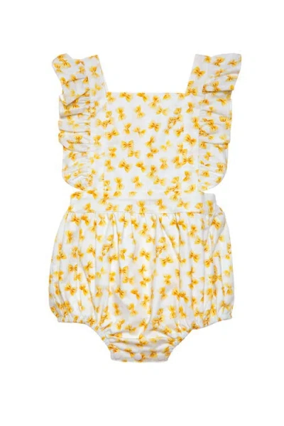 Worthy Threads Babies'  Ruffle Sleeve Bubble Romper In Multi