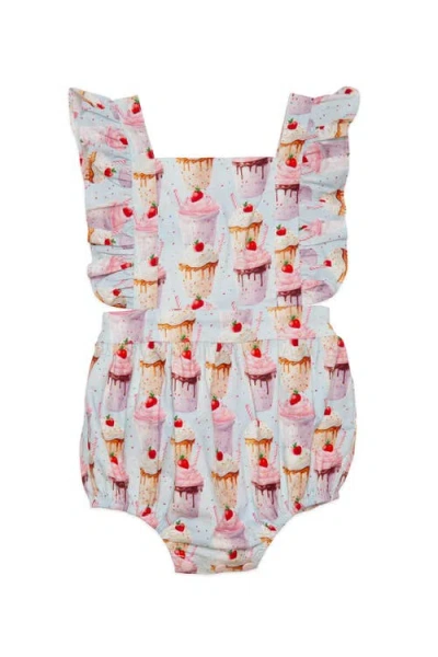 Worthy Threads Babies'  Ruffle Sleeve Bubble Romper In White